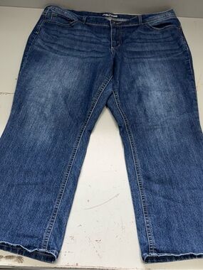 Maurices Dark Blue Women's boot cut Blue Jeans Denim plus size 22 short